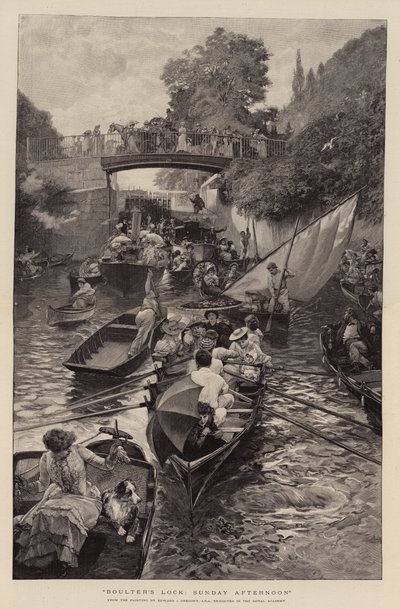 ボルターズロック、日曜日の午後 作： Edward John Gregory